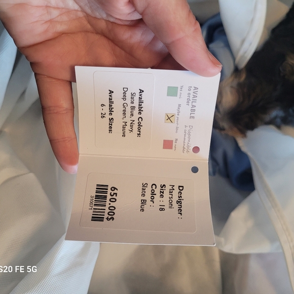 BLUE MARSONI DRESS SIZE 18 - Picture 6 of 6